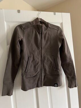 American Giant Girls Brown Full-Zip Puffer Jacket